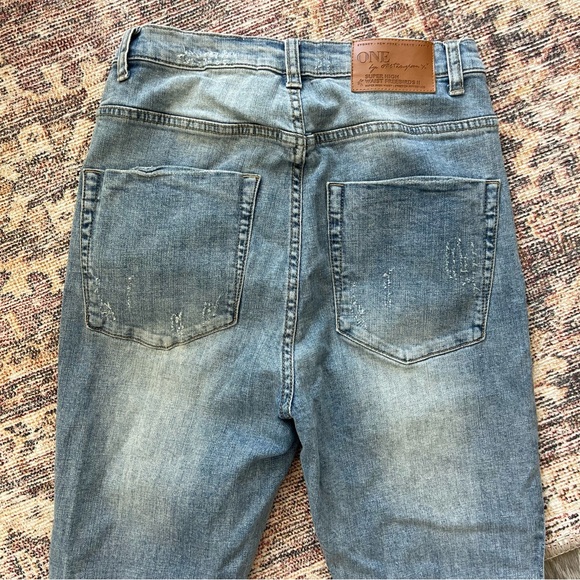 One by One Teaspoon Super High Waisted Freebirds ll, Stretch Fitted Leg - Picture 5 of 7